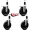 Service Caster 6'' Phenolic Swivel 1-3/8'' Expanding Stem Caster Set 2 Total Lock Brakes, 4PK SCC-EXTTL20S615-PHR-2-S-2-138 - alternate 5